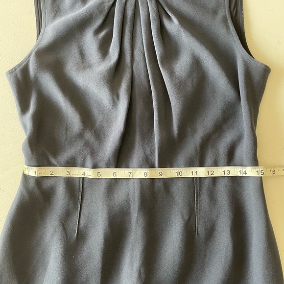 Elie Tahari Navy Blue Structured Dress - Picture 5 of 7